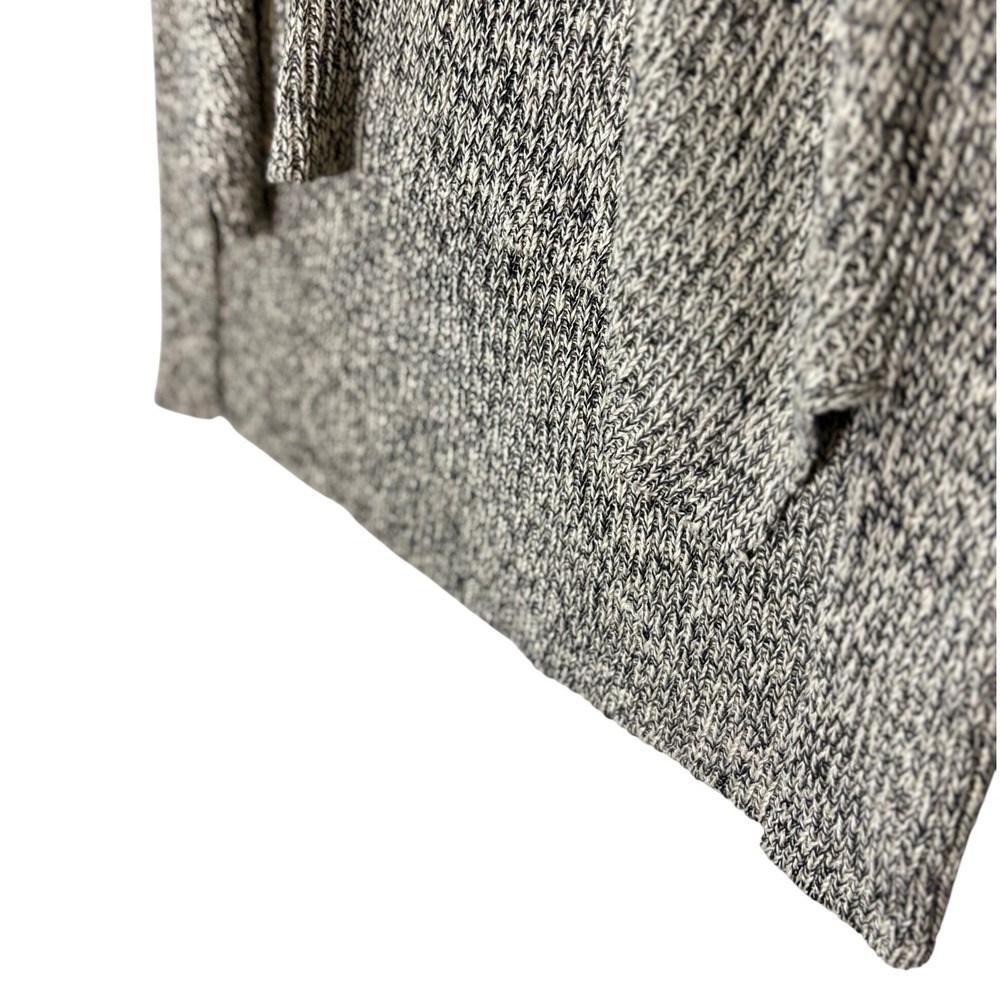 Eileen Fisher‎ Marled Knit Sweater M Gray Organic Linen Wool V-Neck High Low - Picture 4 of 7
